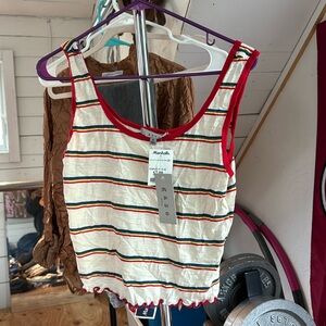 Super cute primary color striped tank NWT